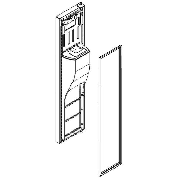 Picture of Whirlpool Refrigerator Freezer Door Assembly (Biscuit) LW10790465