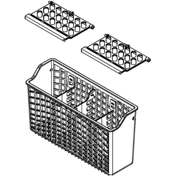 Picture of Whirlpool Dishwasher Silverware Basket Assembly W10620335