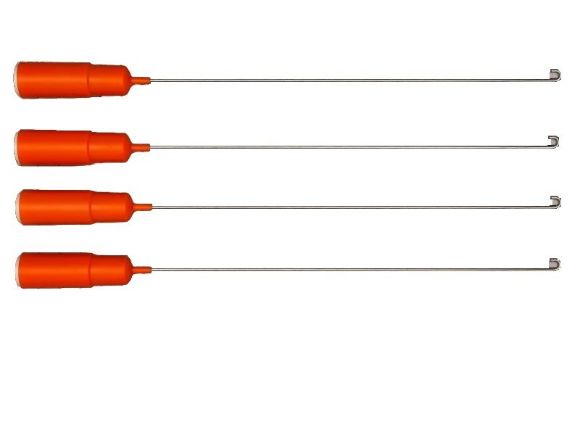 Picture of GE  WH03X35580 Washer Suspension Rod & Spring 4-Pack (Orange)