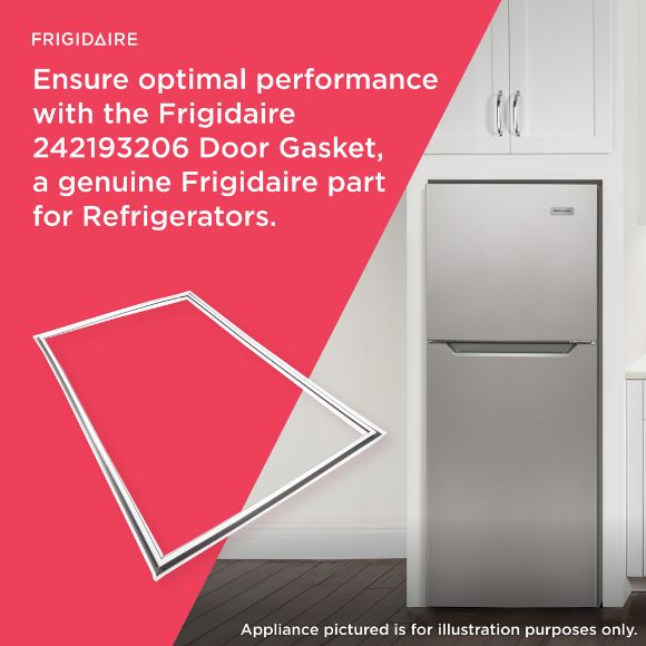 Picture of Frigidaire Refrigerator Door Gasket (White) 242193206